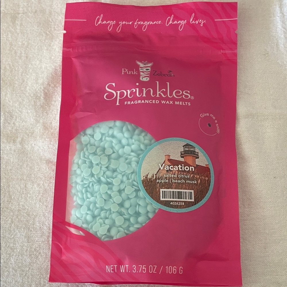 Pink Zebra Sprinkles Wax Melts vacation